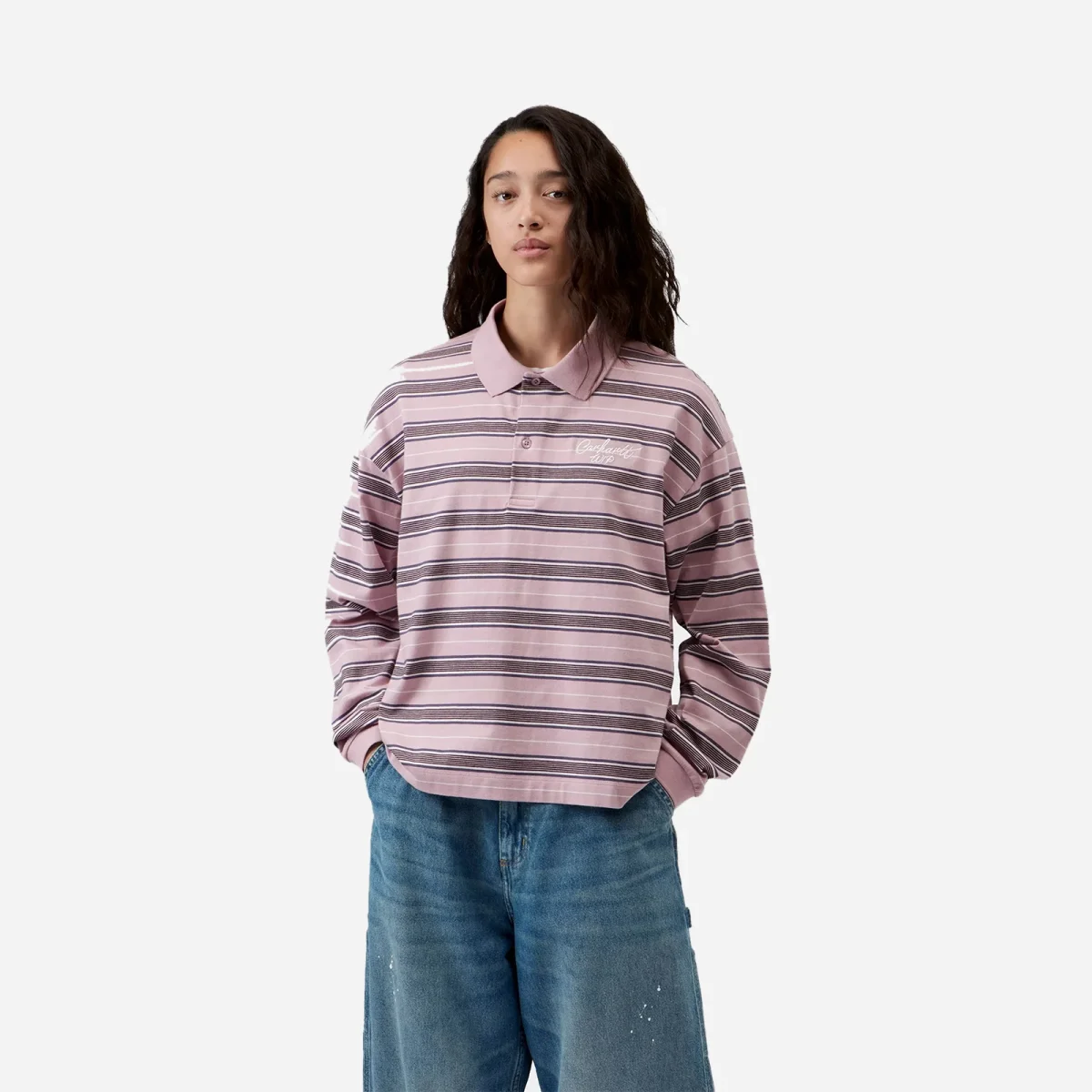 CARHARTT W.I.P. Women’s L/S Bronson Polo I037172.3UG.XX - Image 4